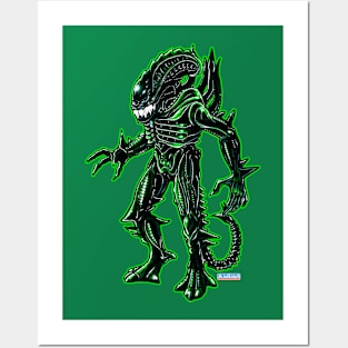 Green blood Alien Posters and Art